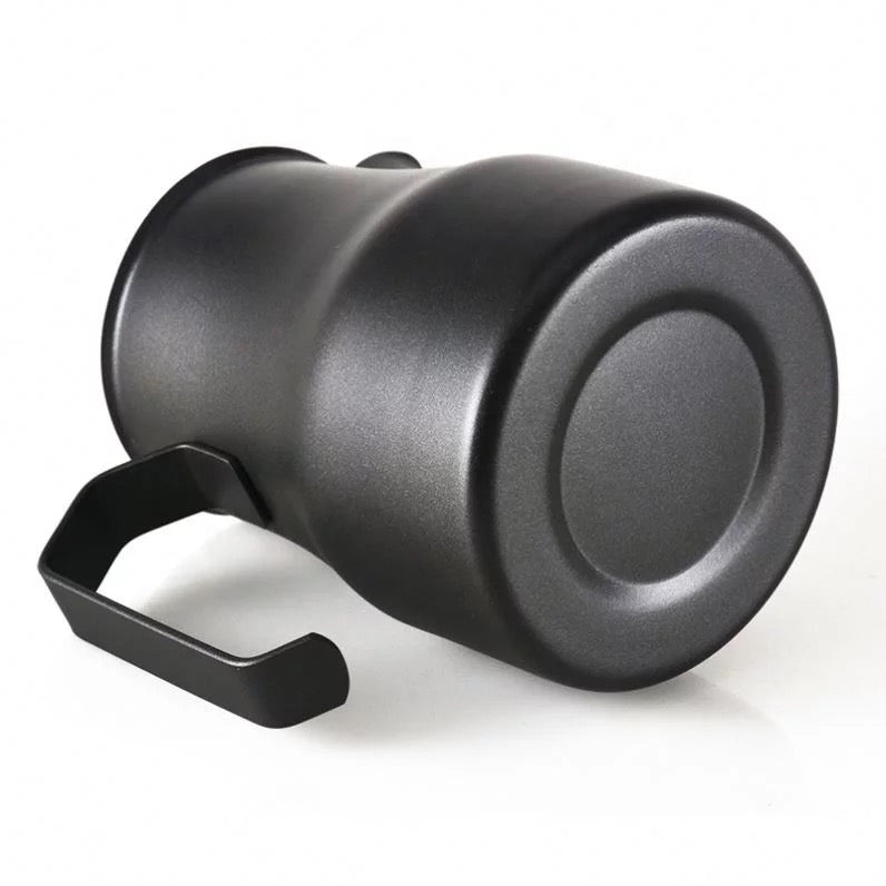 Round Spouted Black Coated Milk Pitcher